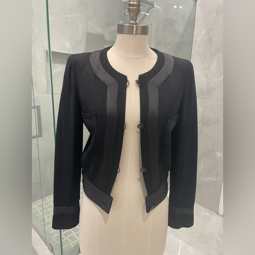 CHANEL BLACK JACKET SIZE 36